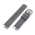 Ash Grey Quick Release Canvas + Add-on End Piece watch strap for Seiko Sumo SPB103