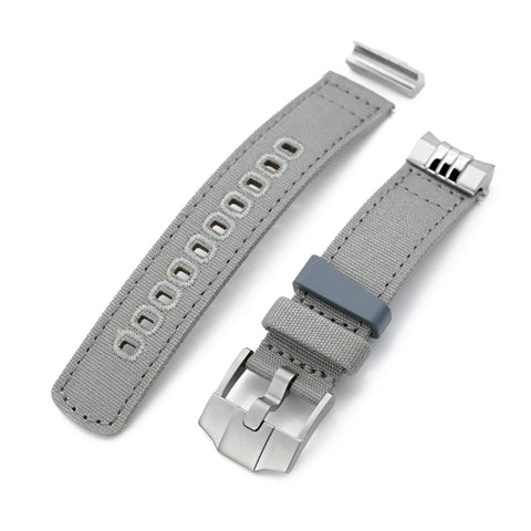 Khaki Quick Release Canvas + Add-on End Piece watch strap compatible with Seiko Sumo SPB103