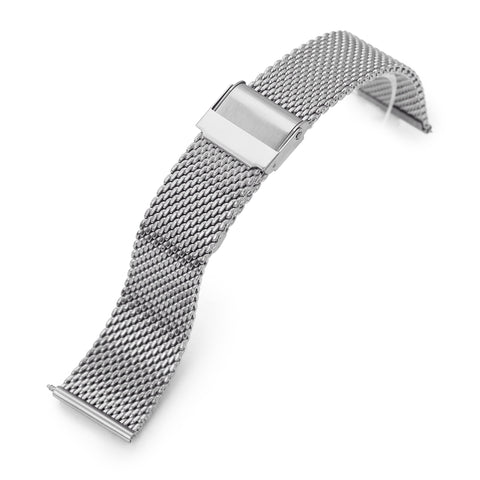 Classic Tapered Quick Release Mesh Band, Polished