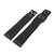 Quick Release Tapered Milanese Mesh Watch Band, PVD Black