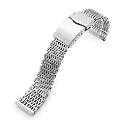 20mm Tapered Winghead SHARK Mesh Band, V-Clasp, B