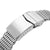 20mm Brushed Tapered Winghead "SHARK" Mesh watch band, V-Clasp