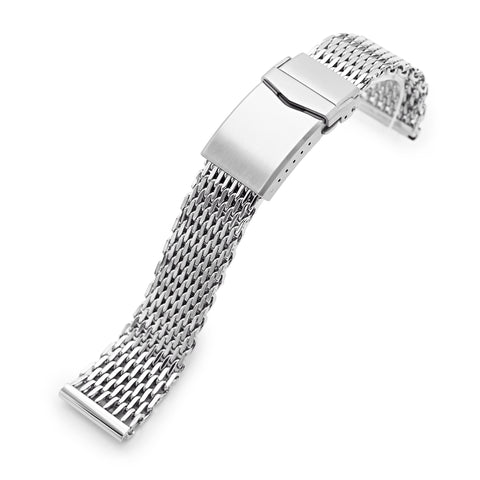 22mm Tapered Winghead SHARK Mesh Band, V-Clasp, P