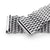 22mm Polished Tapered Winghead "SHARK" Mesh watch band, V-Clasp