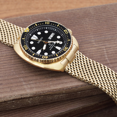 Seiko turtle hotsell mesh bracelet