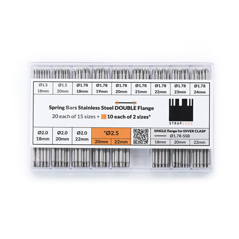 Professional Spring Bar Graded Box for Watch Bands - 320pcs/Box