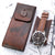 Italian Leather Watch Pouch in Camo Pattern, Long Size