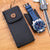 MT-3 German Leather Watch Pouch in Carbon Fiber Pattern for Watch Strap