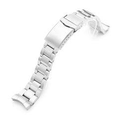 20mm Super Boyer Watch Band for RX SUB 5512, 316L Stainless Steel Brushed V-Clasp