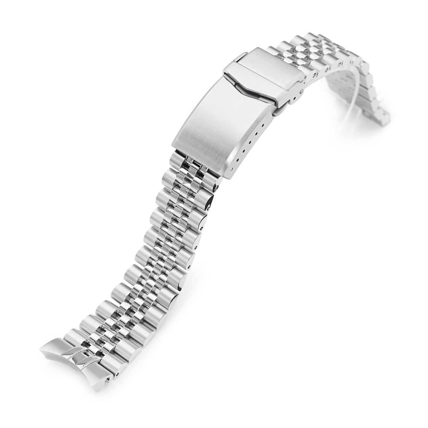 20mm Super-JUB II Watch Band for Seiko Alpinist SARB017, 316L Stainless Steel Brushed V-Clasp