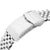 20mm Super-JUB II Watch Band for Seiko Alpinist SARB017, 316L Stainless Steel Brushed V-Clasp