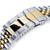 20mm Super-J Louis Straight End, SUB Clasp Two Tone IP Gold