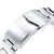 20mm Retro Razor QR Watch Band Straight End Quick Release, 316L Stainless Steel Brushed V-Clasp