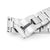 20mm Retro Razor QR Watch Band Straight End Quick Release, 316L Stainless Steel Brushed V-Clasp