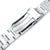 20mm Retro Razor QR Watch Band Straight End Quick Release, 316L Stainless Steel Brushed V-Clasp