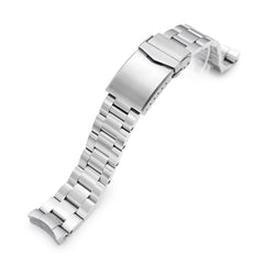 20mm Super-O Boyer 316L Stainless Steel Watch Band for New Seiko 5 40mm, Brushed V-Clasp