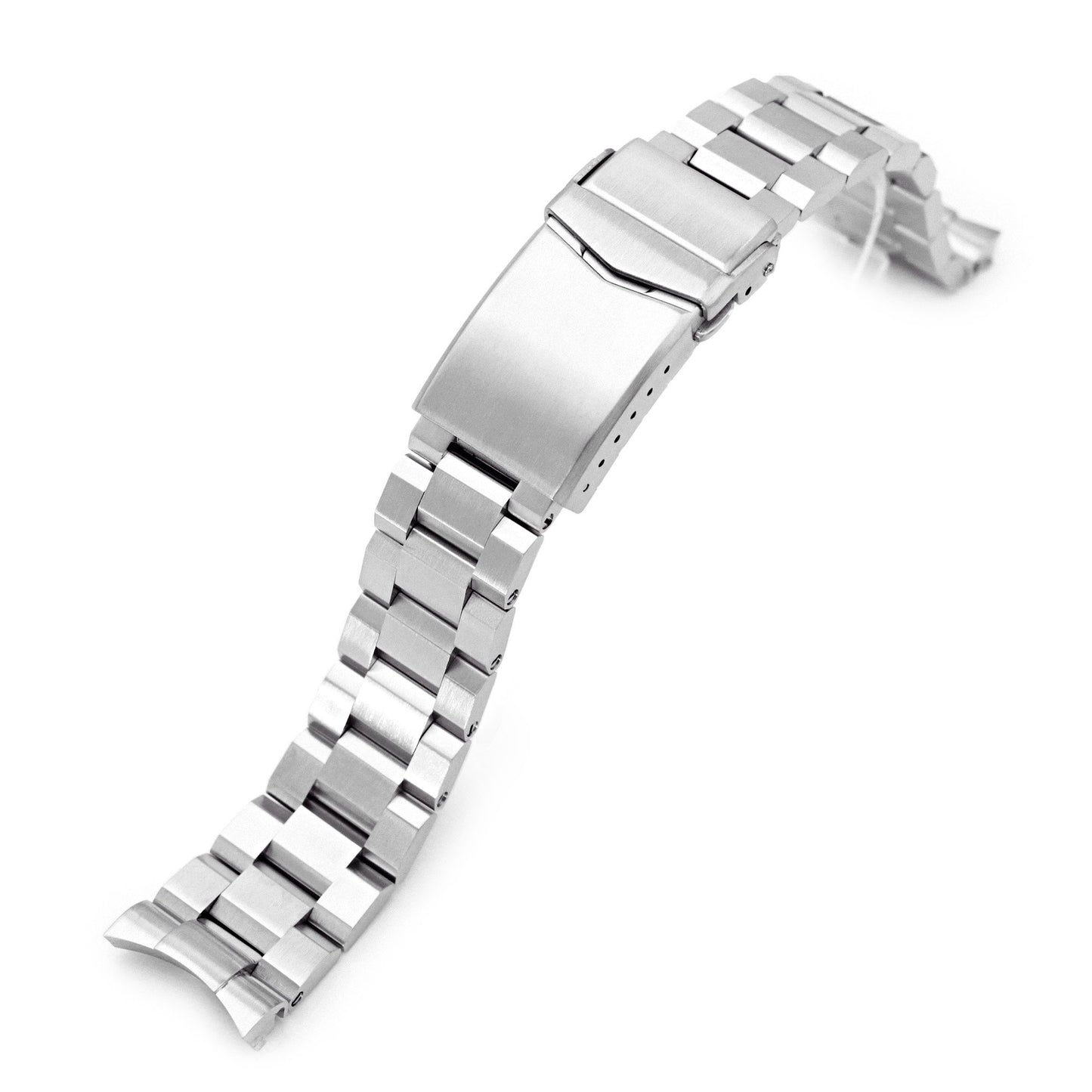 20mm Hexad II 316L Stainless Steel Watch Band for Omega Seamaster 41mm, Brushed V-Clasp