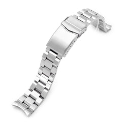 20mm Hexad II 316L Stainless Steel Watch Band for Omega Seamaster 41mm, Brushed V-Clasp