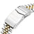 20mm Super-J Louis compatible with Seiko SKX013, V-Clasp, Two Tone IP Gold