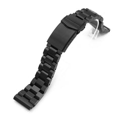 21mm Hexad Watch Band for Seiko Tuna SBBN013, 316L Stainless Steel Diamond-like Carbon (DLC coating) V-Clasp 