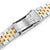 22mm Angus-J Louis compatible with Seiko 5 Two Tone Brushed with IP Gold Center