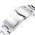 22mm Retro Razor QR Watch Band Straight End Quick Release, 316L Stainless Steel Brushed V-Clasp