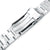 22mm Retro Razor QR Watch Band Straight End Quick Release, 316L Stainless Steel Brushed V-Clasp