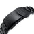 22mm Hexad 316L Stainless Steel Watch Band Straight End, Diamond-like Carbon (DLC coating) V-Clasp 