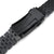 22mm Super-J Louis 316L Stainless Steel Watch Band for Seiko new Turtles SRPC49, Diamond-like Carbon (DLC coating) V-Clasp