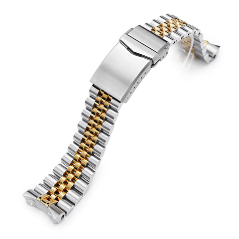 22mm Super-J Louis compatible with Seiko SKX007 Two Tone IP Gold
