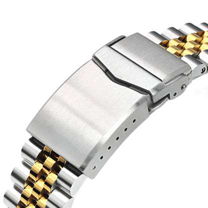 22mm Super-J Louis compatible with Seiko SKX007 Two Tone IP Gold