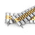 22mm Super-J Louis 316L Stainless Steel Watch Band for Seiko new Turtles SRP777, Two Tone IP Gold V-Clasp