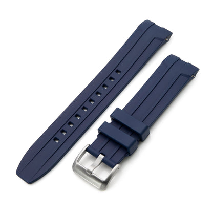 StrapXPro Premium Series Rubber Strap for Longines Hydroconquest Conquest Series Navy Blue